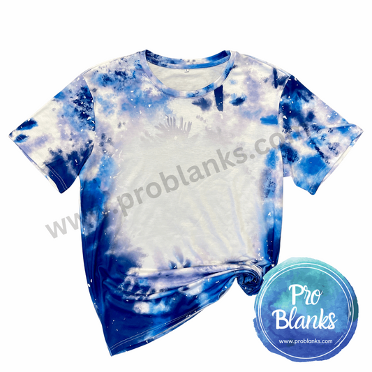 *SALE*  RTS - ADULT - WATERCOLOR- Faux Bleached 100% Polyester T-shirts - Pro Blanks