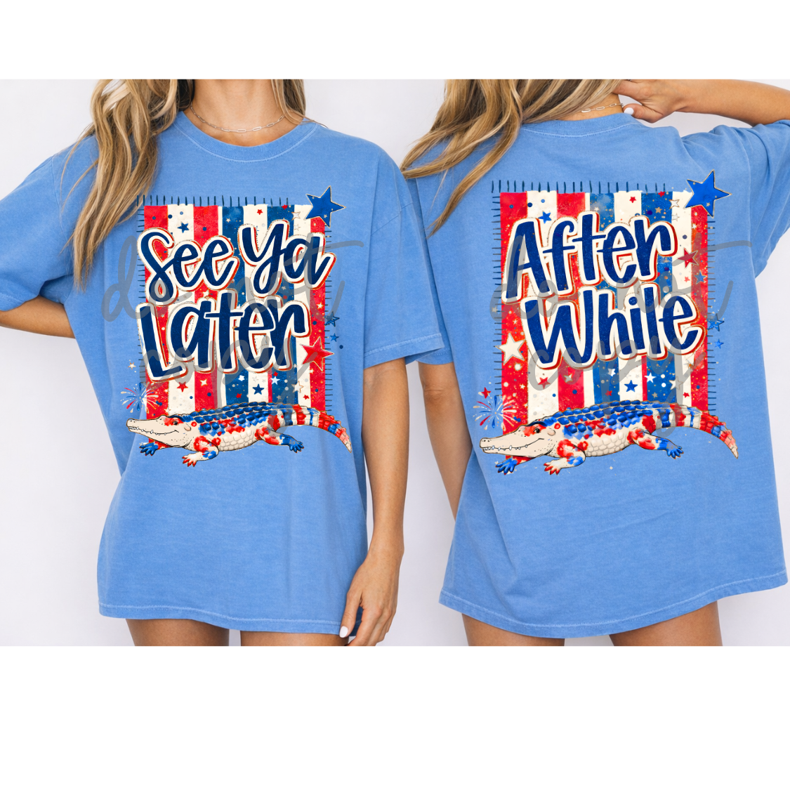 After While - Patriotic #6573 (BACK ONLY) - Ready to Press DTF Transfer Full Color