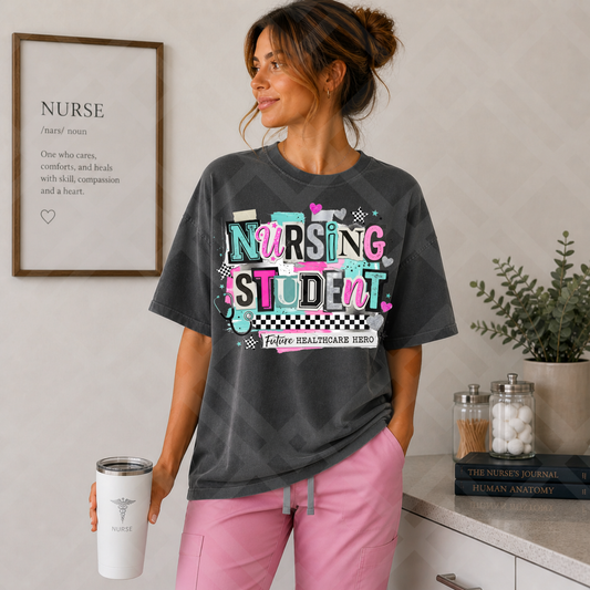 Nursing Student Future Healthcare Hero #6687 - Ready to Press DTF Transfer Full Color