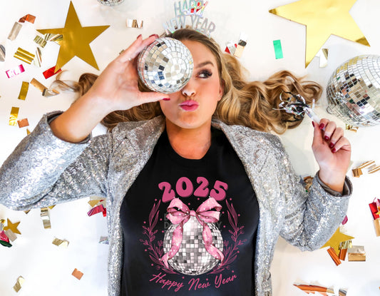 2025 Happy New Year #4147 - Ready to Press DTF Transfer Full Color - Pro Blanks