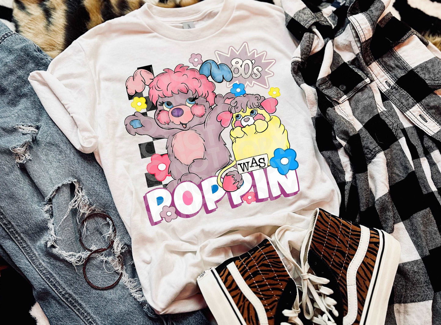 80's Was Poppin #3916 - Ready to Press DTF Transfer Full Color - Pro Blanks