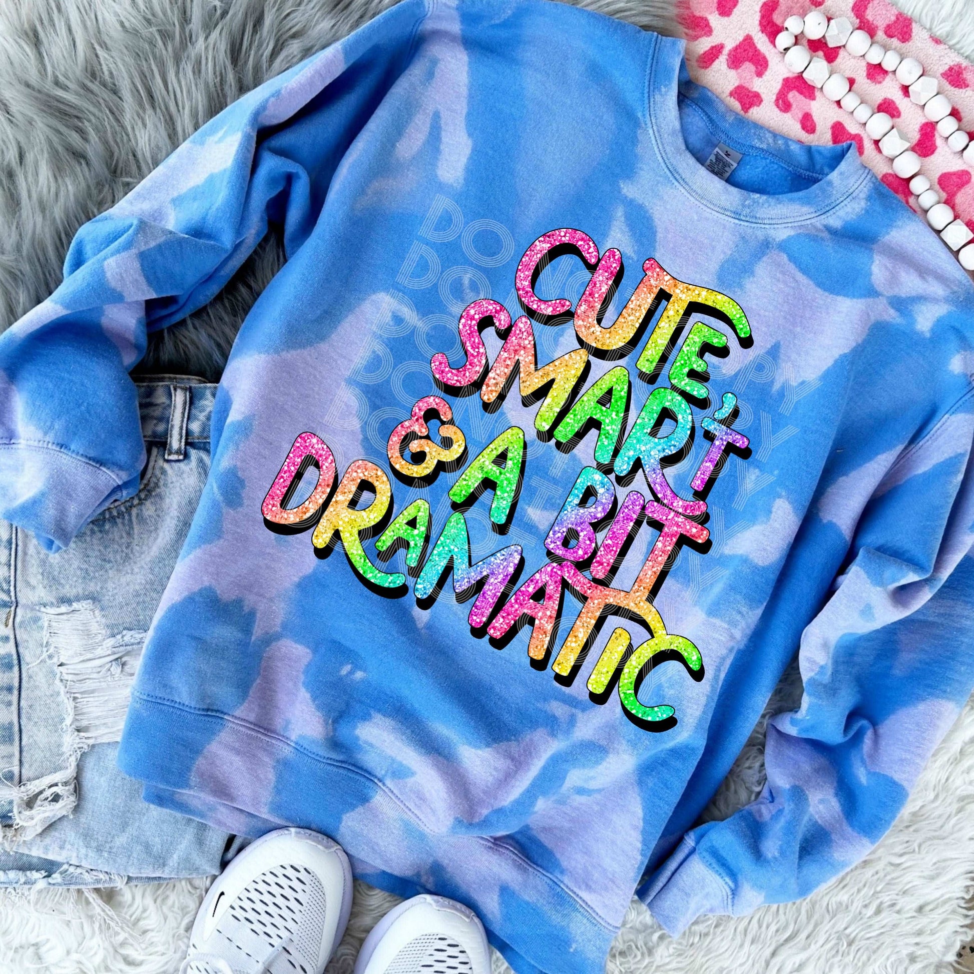 A Bit Dramatic #3616 - Ready to Press DTF Transfer Full Color - Pro Blanks