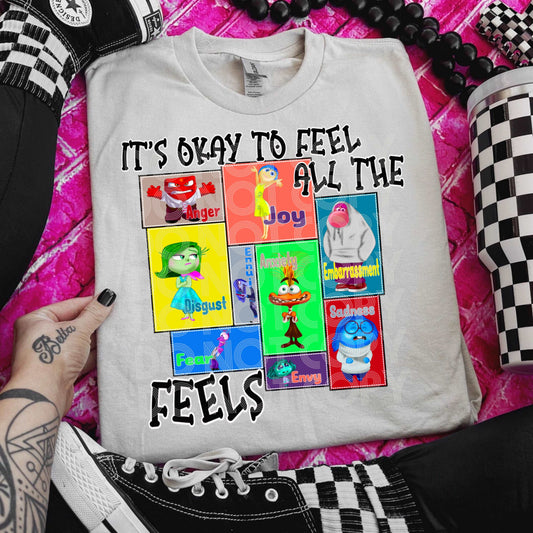 All The Feels #3473 - Ready to Press DTF Transfer Full Color - Pro Blanks