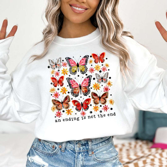 An Ending Is Not The End #1684 - Ready to Press DTF Transfer Full Color - Pro Blanks