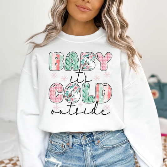 Baby It's Cold Outside #4080 - Ready to Press DTF Transfer Full Color - Pro Blanks