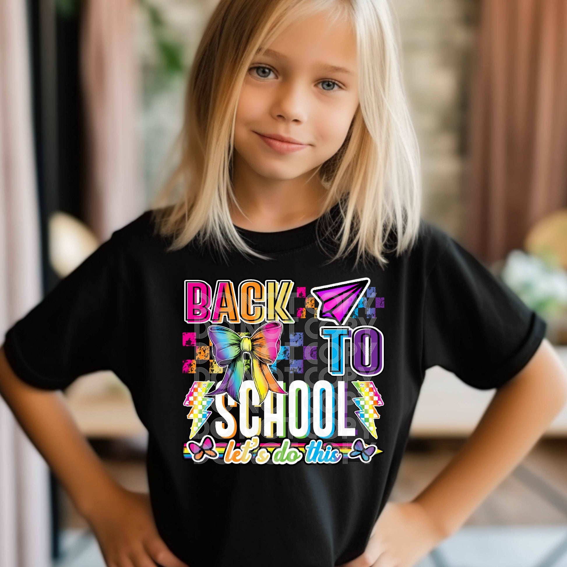 Back To School White Pastel #3373 - Ready to Press DTF Transfer Full Color - Pro Blanks
