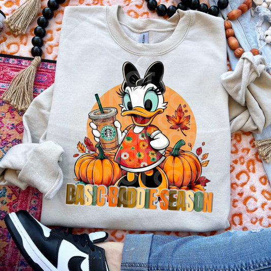 Basic Baddie Season Duck #3632 - Ready to Press DTF Transfer Full Color - Pro Blanks