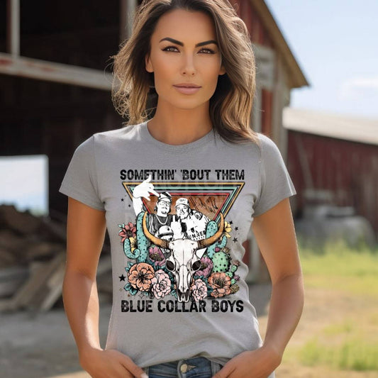 Blue Collar Boys #1381  - Ready to Press DTF Transfer Full Color - Pro Blanks