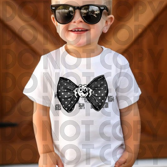 Blue Dog Black Bowtie #3095 - Ready to Press DTF Transfer Full Color - Pro Blanks