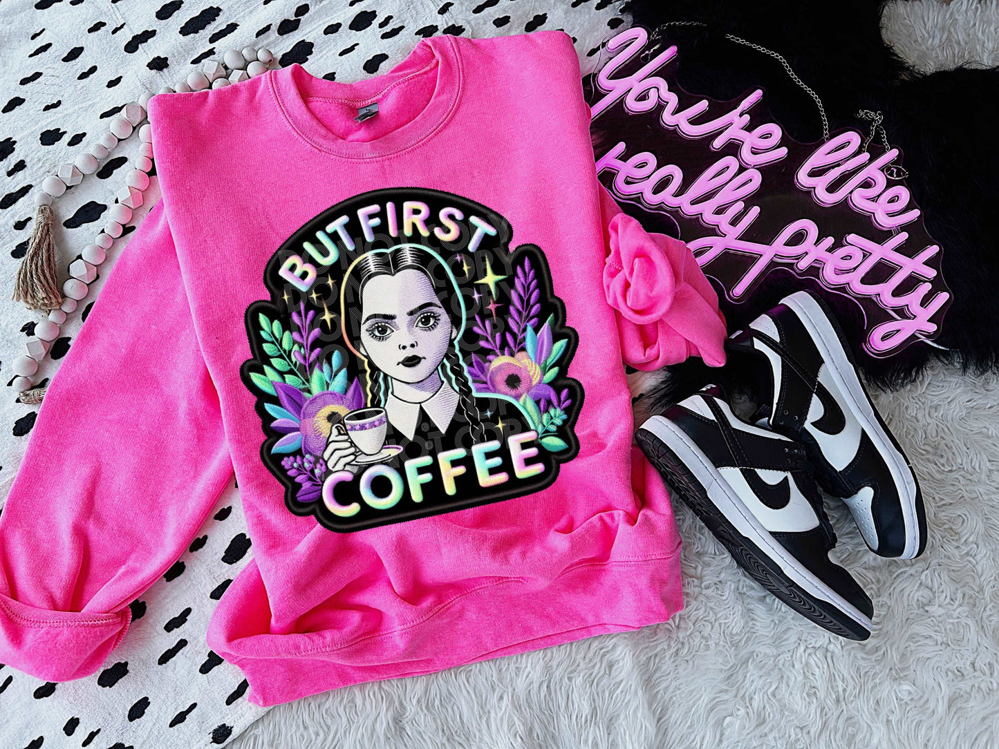 But First Coffee #3707 - Ready to Press DTF Transfer Full Color - Pro Blanks