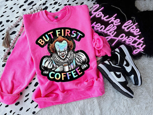 But First Coffee #3709 - Ready to Press DTF Transfer Full Color - Pro Blanks