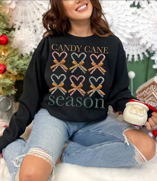 Candy Cane Season #1036 - Ready to Press DTF Transfer Full Color - Pro Blanks
