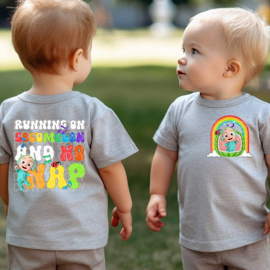 Cocomelon & No Nap POCKET ONLY #1486  - Ready to Press DTF Transfer Full Color - Pro Blanks