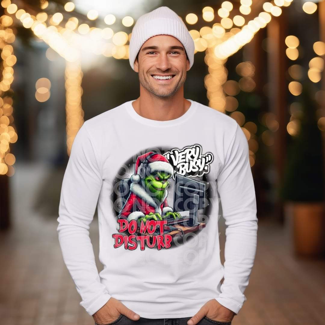 Computer Gamer Grinch #1186 - Ready to Press DTF Transfer Full Color ...