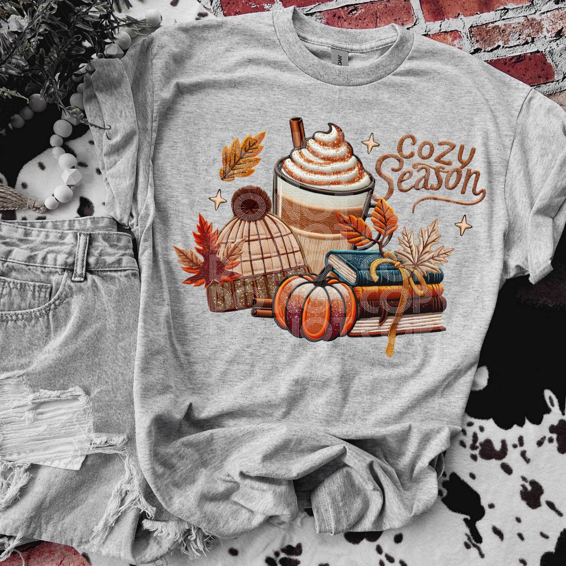 Cozy Season #3629 - Ready to Press DTF Transfer Full Color - Pro Blanks