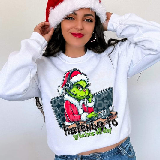 Customer Service Grinch #1155 - Ready to Press DTF Transfer Full Color - Pro Blanks