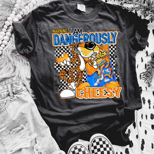 Dangerously Cheesy #3382 - Ready to Press DTF Transfer Full Color - Pro Blanks