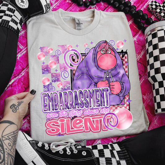 Embarrassment #3468 - Ready to Press DTF Transfer Full Color - Pro Blanks