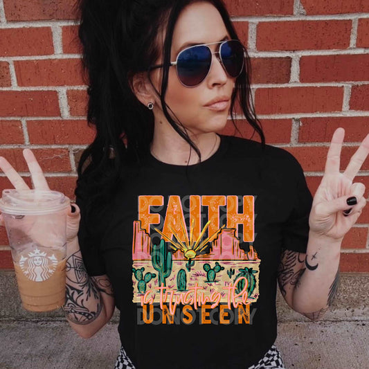 Faith Trusting Unseen #3244- Ready to Press DTF Transfer Full Color - Pro Blanks