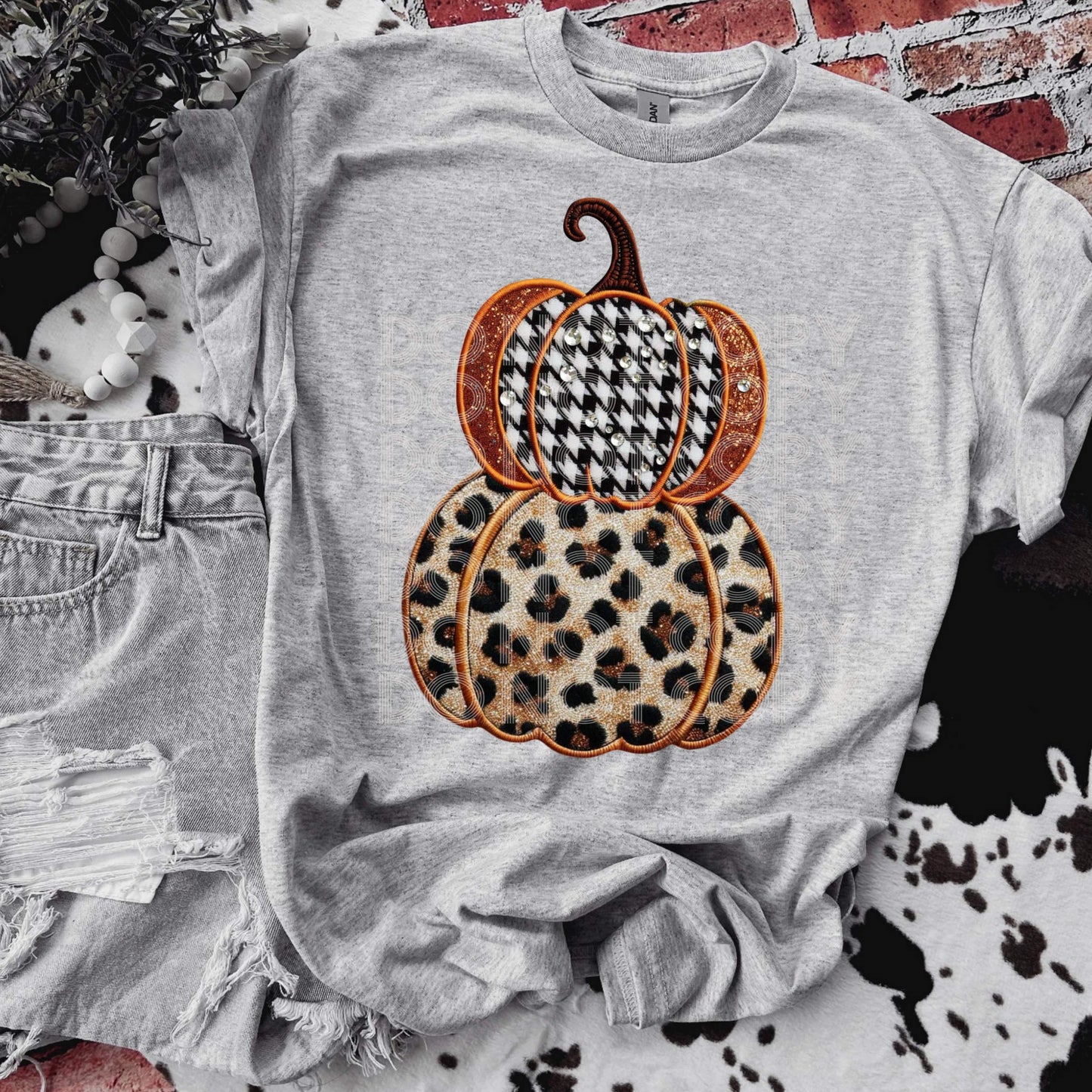 Fall Pumpkins #3622 - Ready to Press DTF Transfer Full Color - Pro Blanks