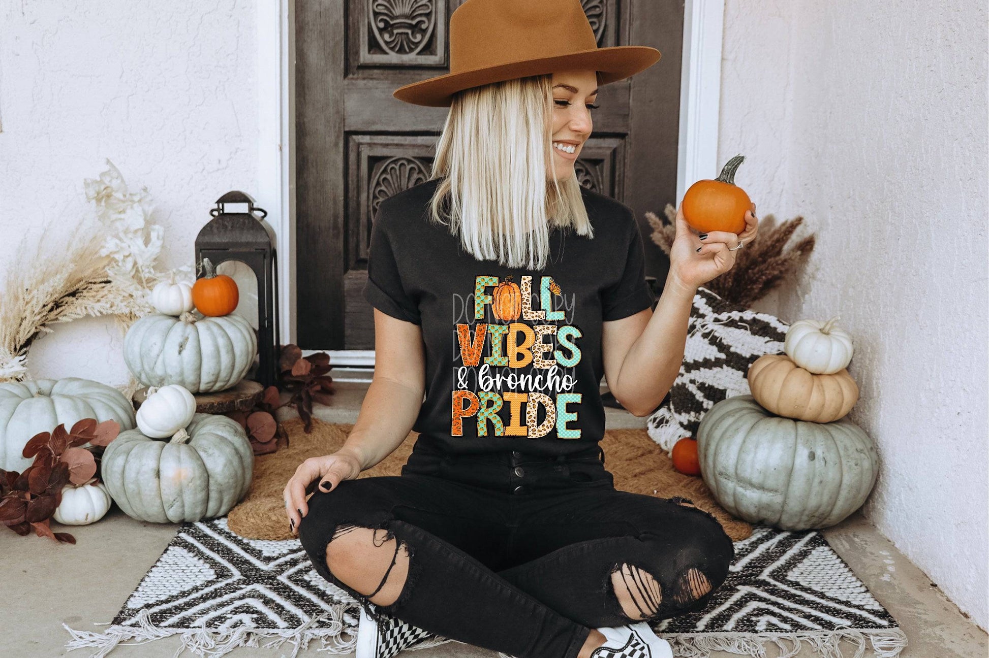 Fall Vibes and Broncho Pride #3606 - Ready to Press DTF Transfer Full Color - Pro Blanks