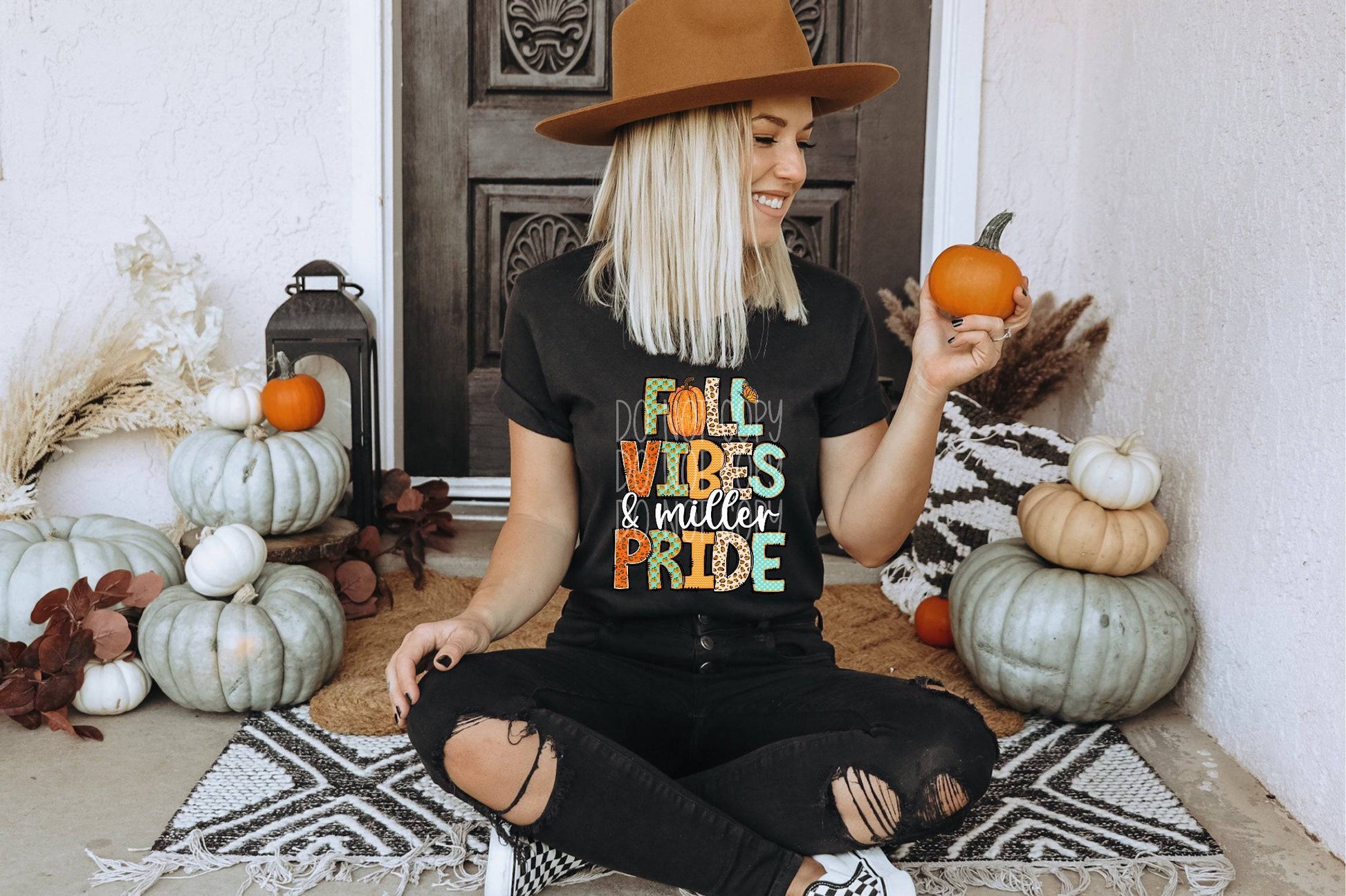 Fall Vibes and Miller Pride #3607 - Ready to Press DTF Transfer Full Color - Pro Blanks