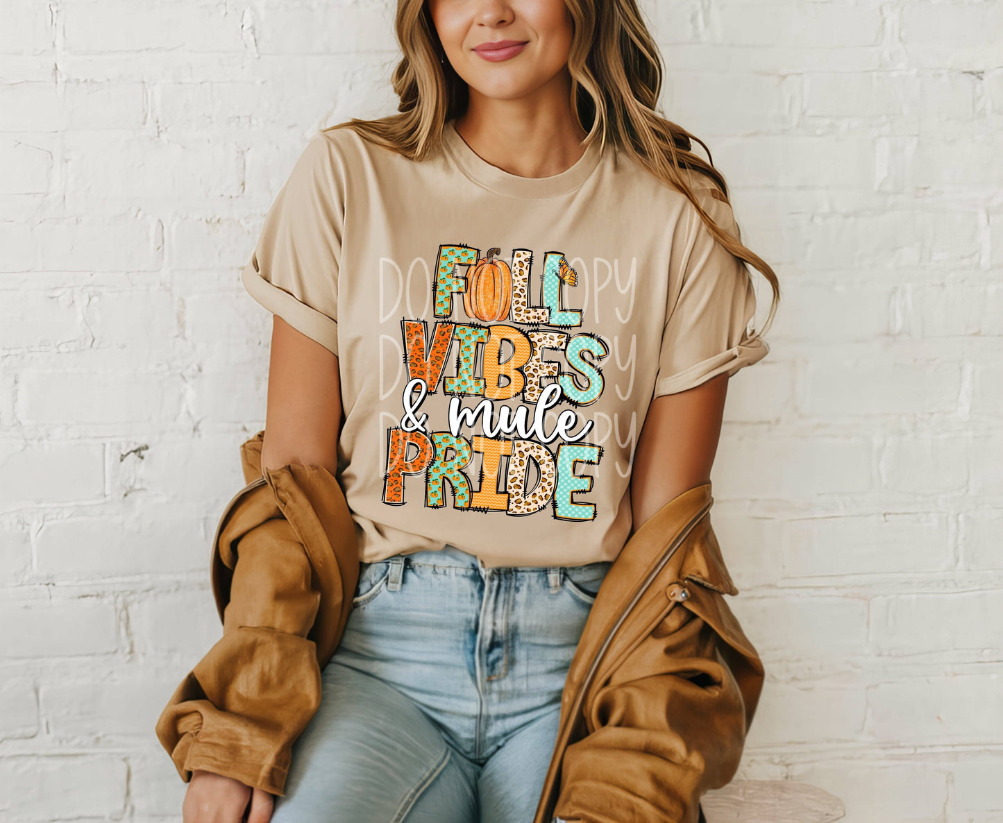 Fall Vibes and Mule Pride #3613 - Ready to Press DTF Transfer Full Color - Pro Blanks