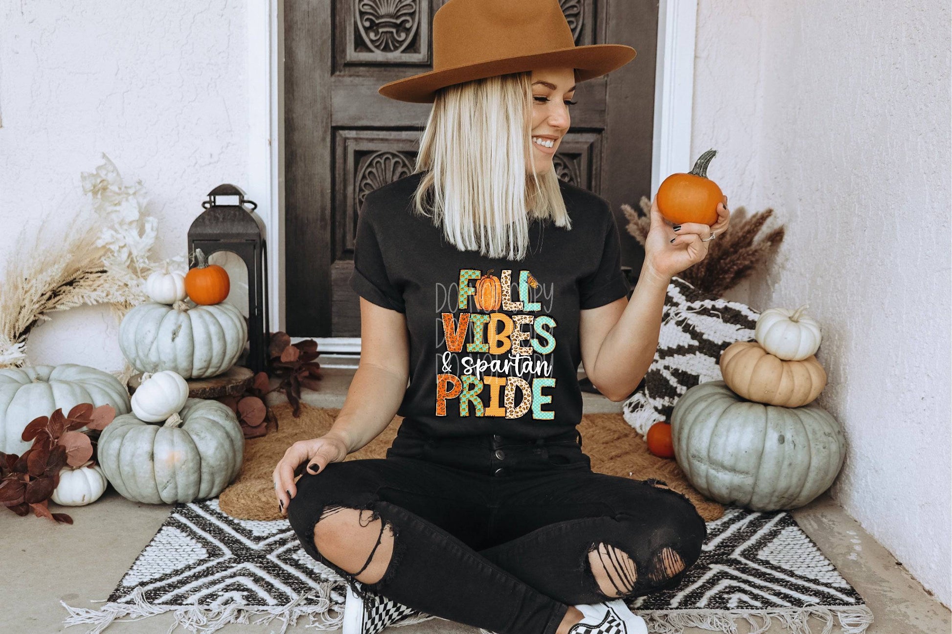 Fall Vibes and Spartan Pride #3603 - Ready to Press DTF Transfer Full Color - Pro Blanks