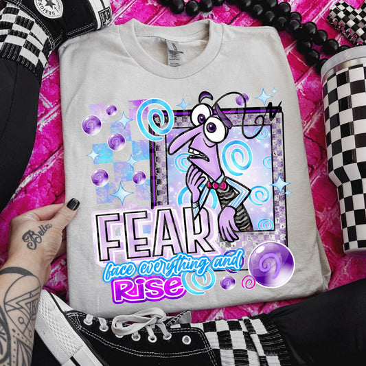 Fear #3470 - Ready to Press DTF Transfer Full Color - Pro Blanks