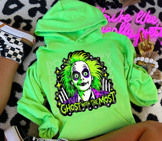 Ghost With The Most #3663 - Ready to Press DTF Transfer Full Color - Pro Blanks