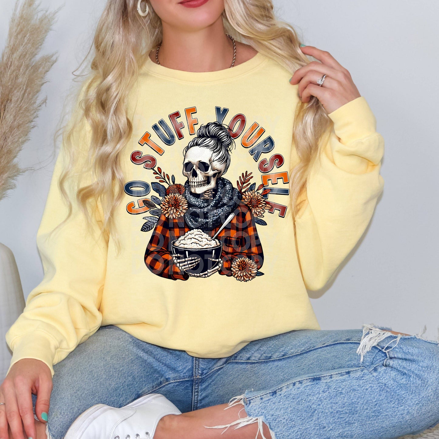 Go Stuff Yourself #3797 - Ready to Press DTF Transfer Full Color - Pro Blanks