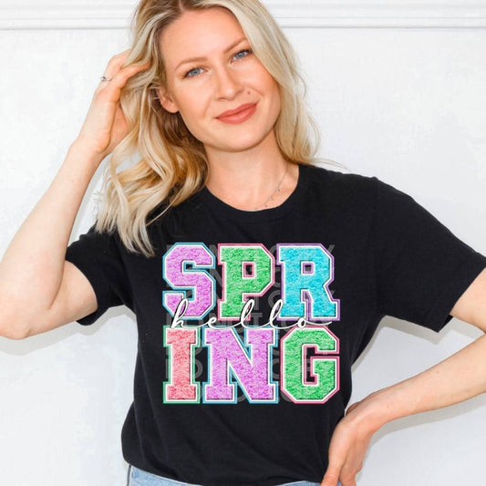 Hello Spring #1961 - Ready to Press DTF Transfer Full Color - Pro Blanks