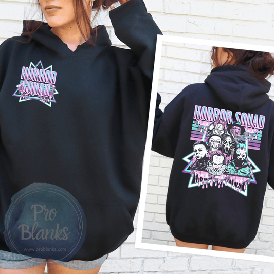 Horror Squad Pocket- POCKET ONLY-  Ready to Press DTF Transfer Full Color - Pro Blanks