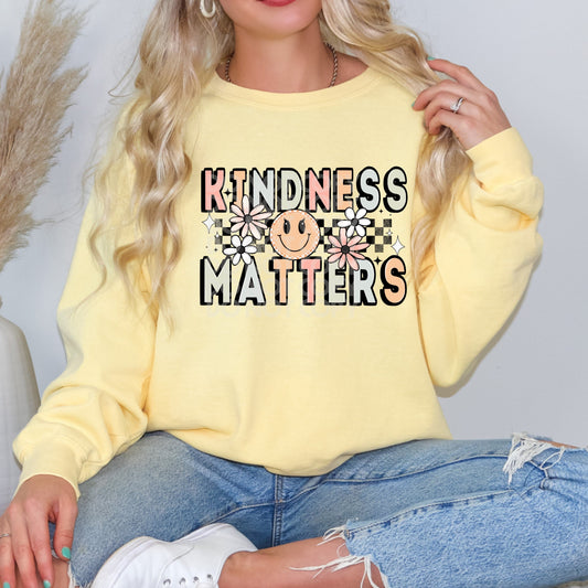 Kindness Matters #4064 - Ready to Press DTF Transfer Full Color - Pro Blanks
