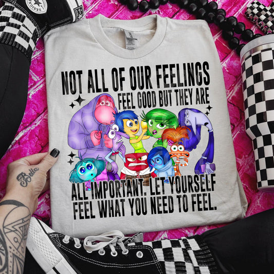 Let Yourself Feel #3474 - Ready to Press DTF Transfer Full Color - Pro Blanks