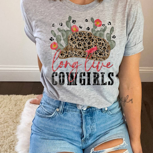 Long Live Cowgirls #1288 - Ready to Press DTF Transfer Full Color - Pro Blanks