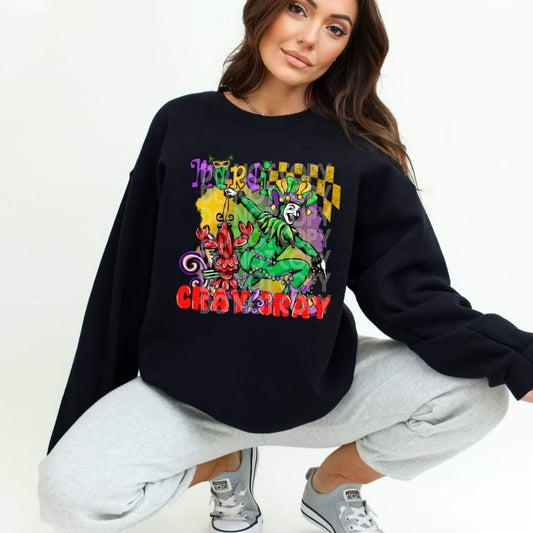 Mardi Cray Cray #1439  - Ready to Press DTF Transfer Full Color - Pro Blanks