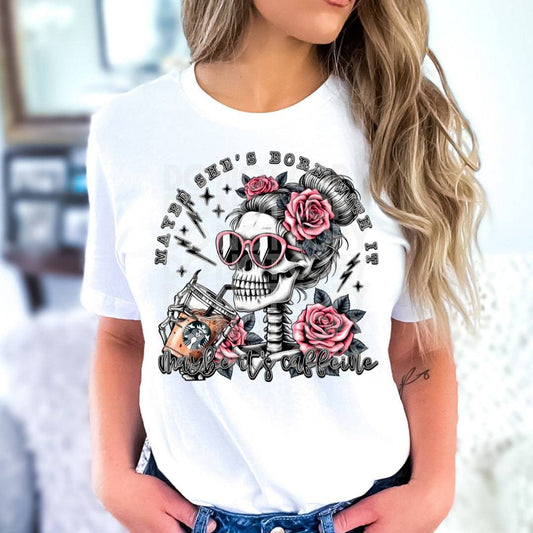 Maybe It's Caffeine Starbucks #1864 - Ready to Press DTF Transfer Full Color - Pro Blanks