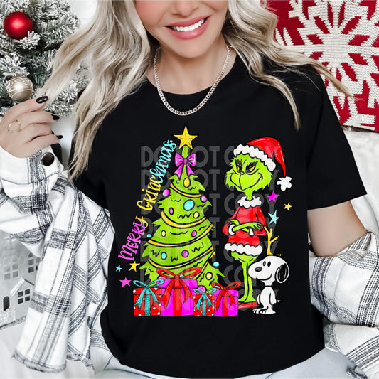Merry Gmas #3909 - Ready to Press DTF Transfer Full Color