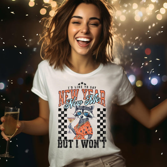 New Year New Me #4155 - Ready to Press DTF Transfer Full Color - Pro Blanks