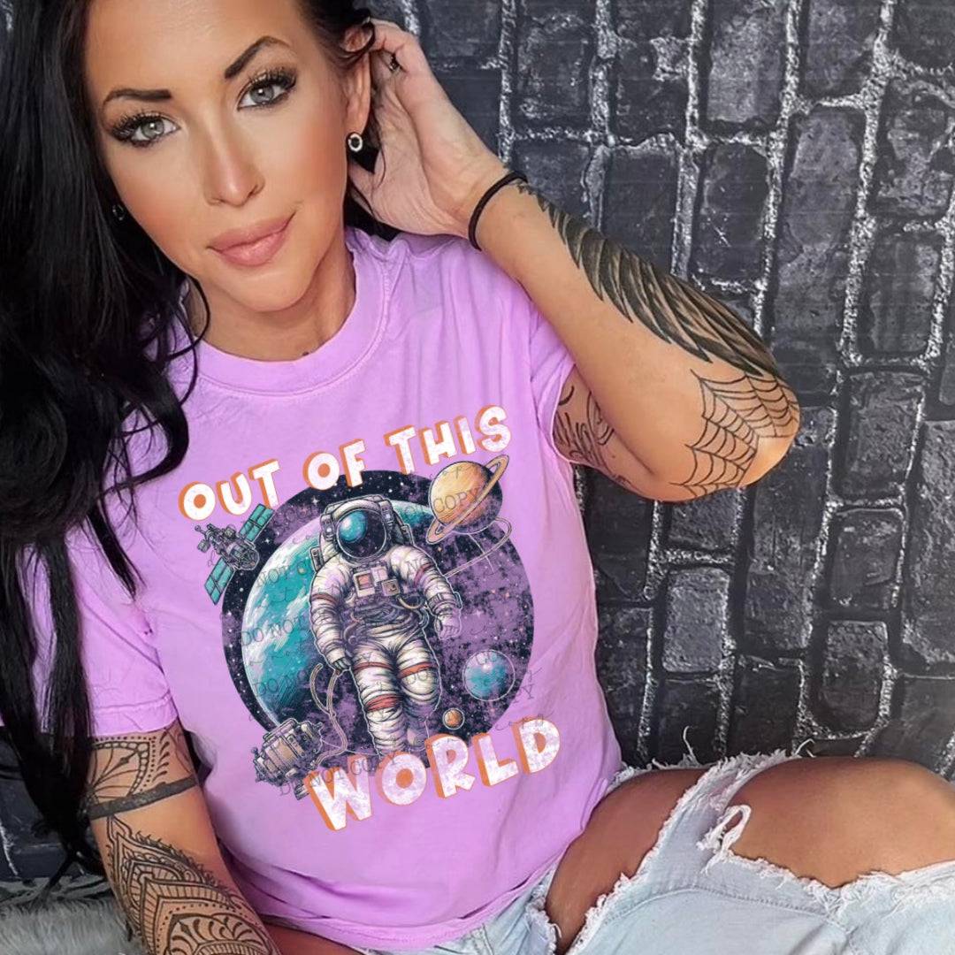 Out Of This World #2070 - Ready to Press DTF Transfer Full Color - Pro Blanks