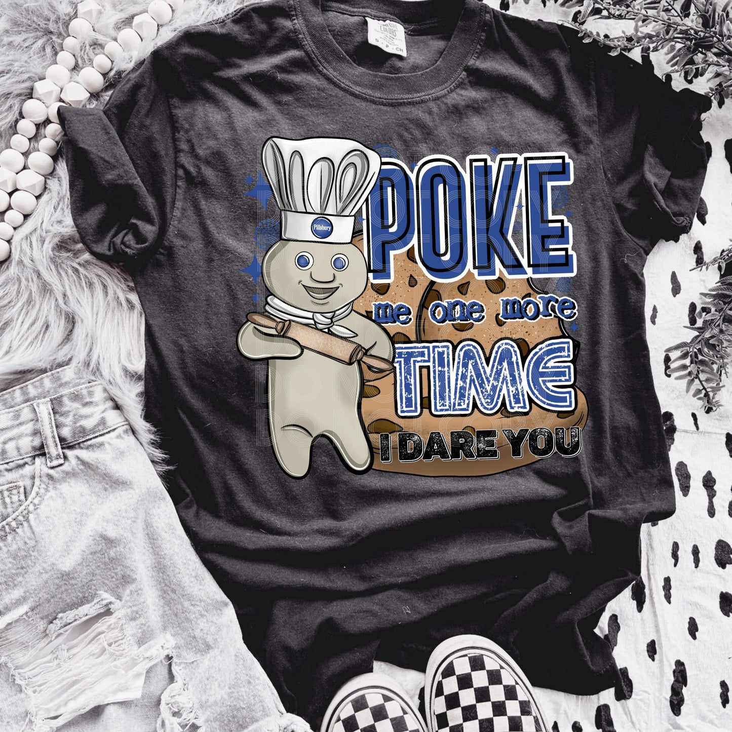 Poke Me #3383 - Ready to Press DTF Transfer Full Color - Pro Blanks