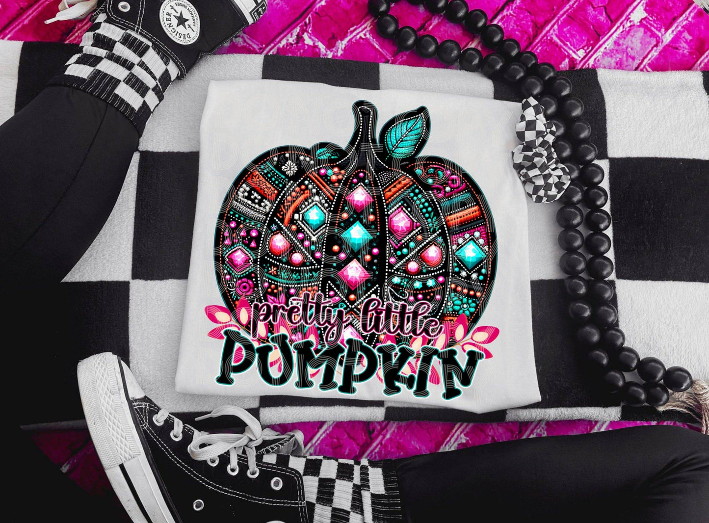 Pretty Little Pumpkin #3674 - Ready to Press DTF Transfer Full Color - Pro Blanks