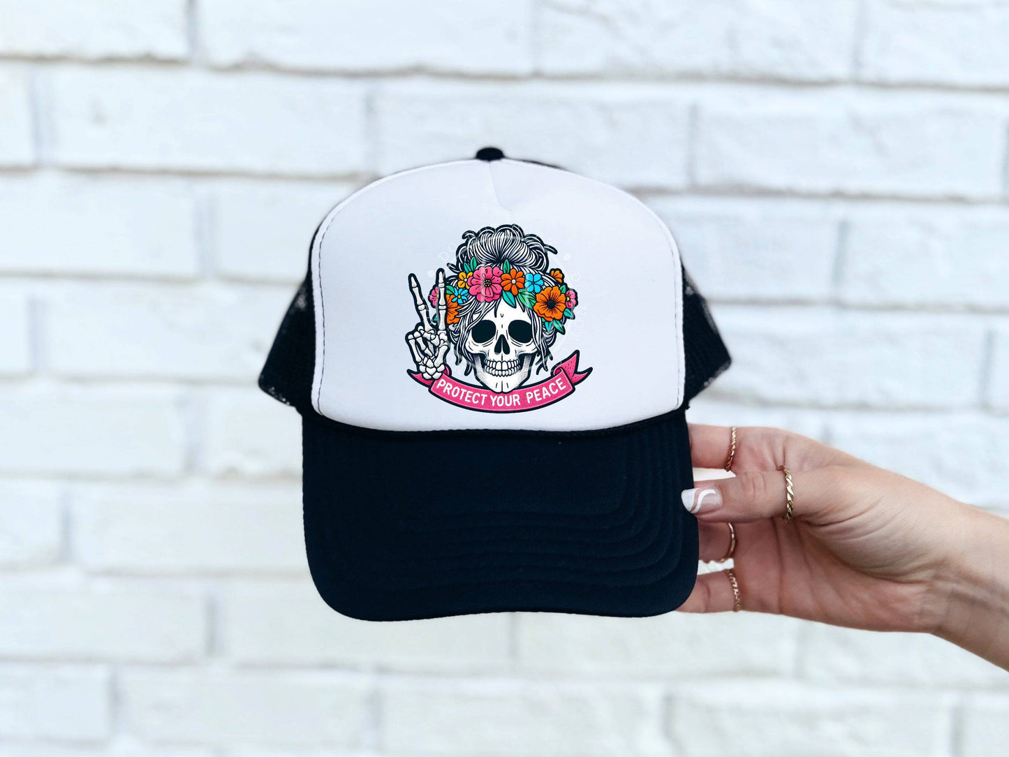 Protect Your Peace #3431 HAT PATCH ONLY - Ready to Press DTF Transfer Full Color - Pro Blanks