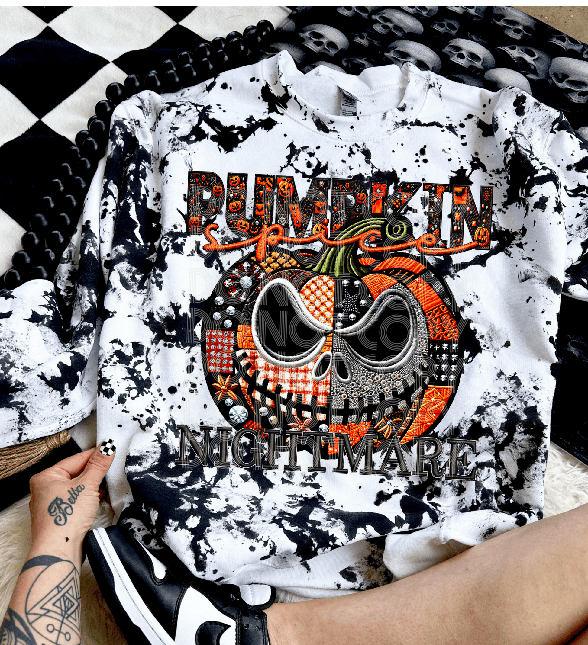 Pumpkin Spice Nightmare #3662 - Ready to Press DTF Transfer Full Color - Pro Blanks