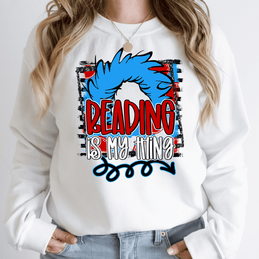 Reading Is my Thing- Ready to Press DTF Transfer Full Color - Pro Blanks