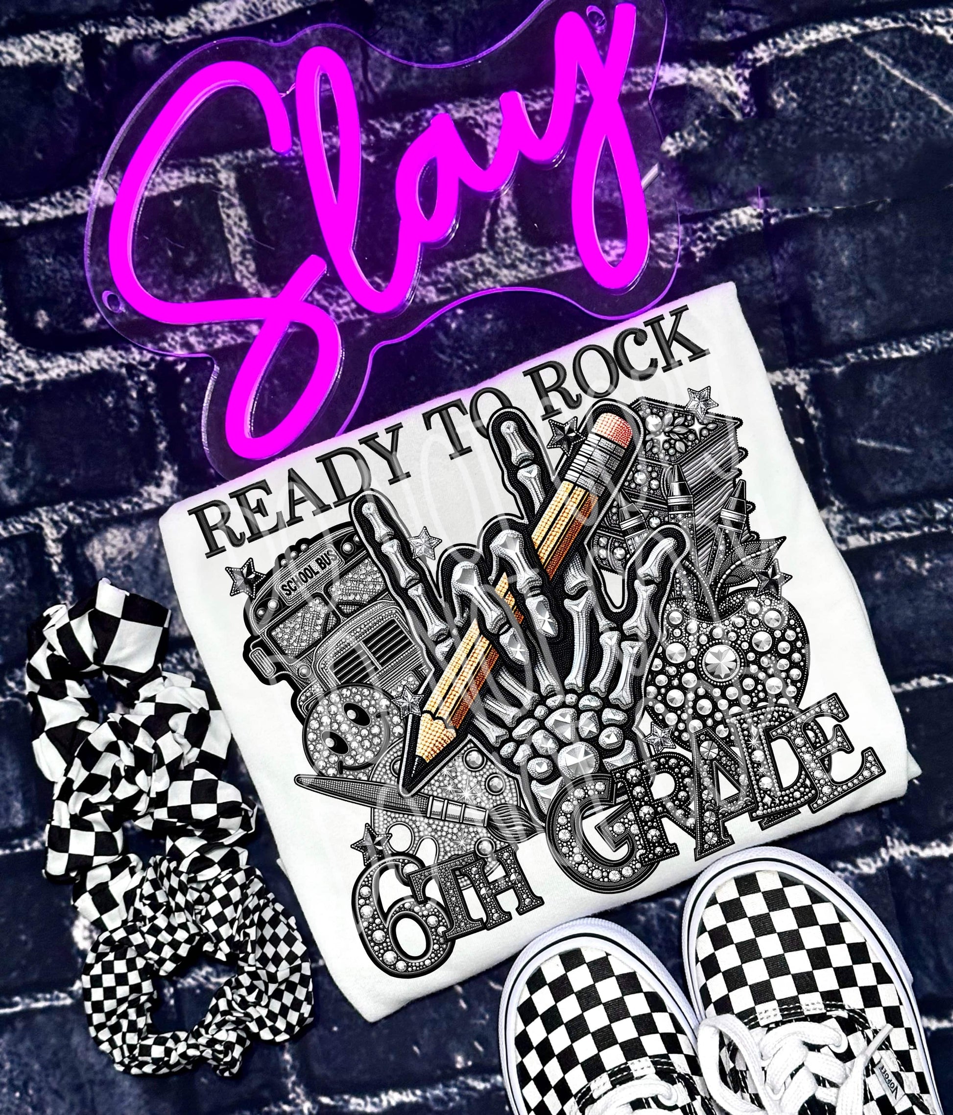 Ready To Rock 6th #3415 - Ready to Press DTF Transfer Full Color - Pro Blanks