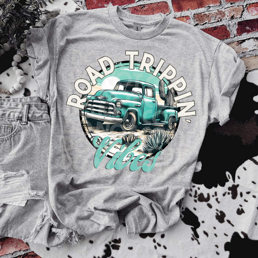 Road Trippin’ #3332 - Ready to Press DTF Transfer Full Color - Pro Blanks