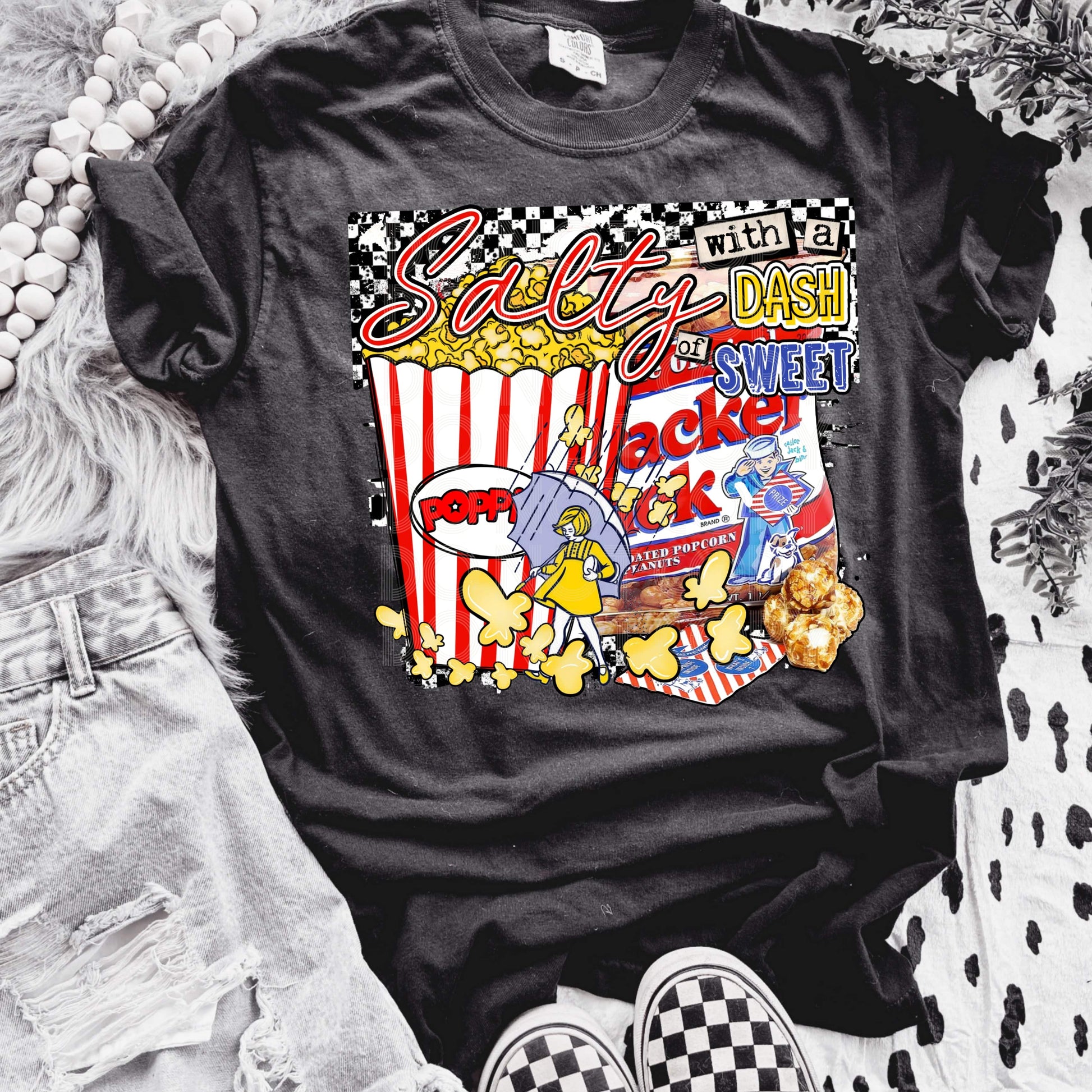 Salty With A Dash Of Sweet #3380 - Ready to Press DTF Transfer Full Color - Pro Blanks