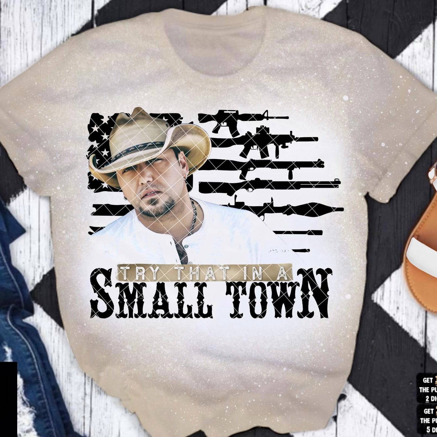Small Town Black - Ready to Press DTF Transfer Full Color - Pro Blanks
